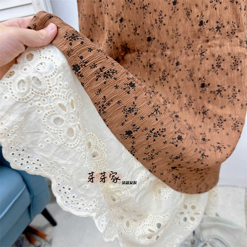 レーススカート ボタニカル刺繍レース ティアードスカート